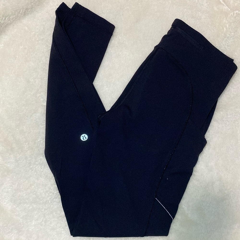 LULULEMON Wunder Under Pocket Black Leggings - size 0